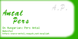 antal pers business card